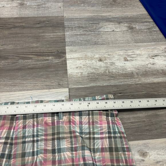 Tommy Bahama Cabo Verde Plaid Dark Fern Pink Mens 42 Performance Chino Shorts - Picture 6 of 11